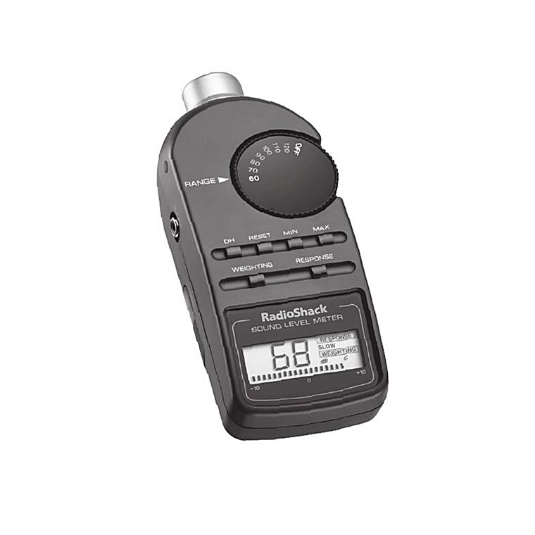 Medidor digital de nivel de sonido Radio Shack · Alquiler de equipos audiovisuales en Bogotá, Colombia · ARTTV Pro Rental