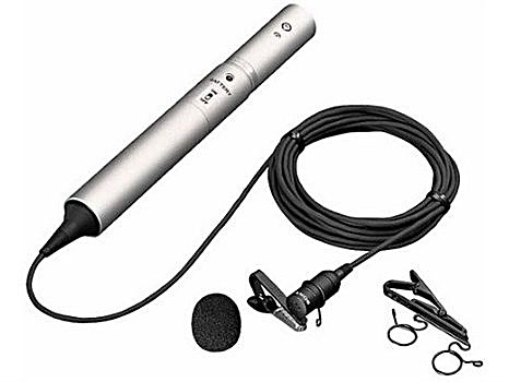 Micrófono alámbrico de solapa Sony ECM-77B · Alquiler de equipos audiovisuales en Bogotá, Colombia · ARTTV Pro Rental