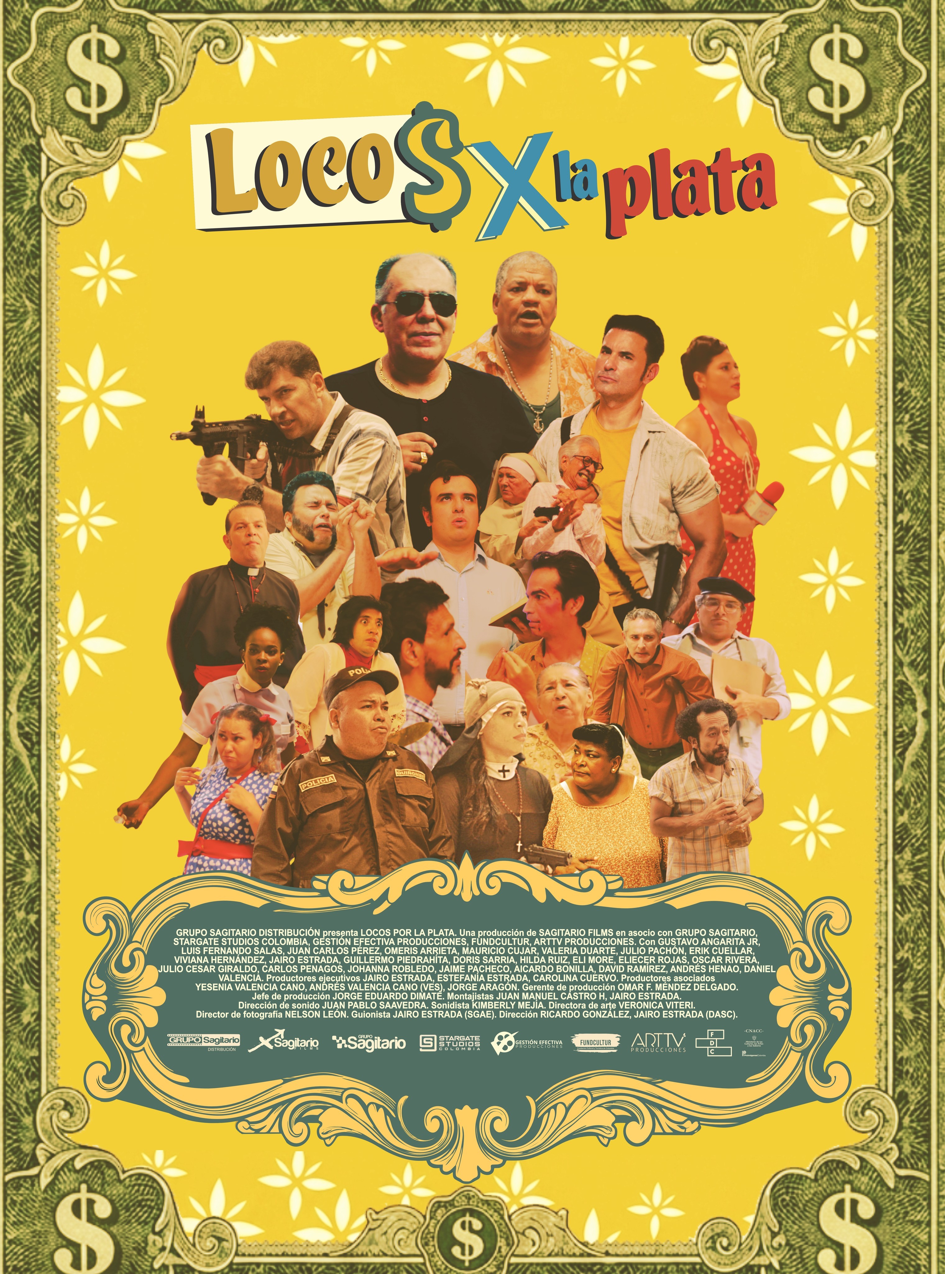 Póster oficial de la película Locos por la Plata